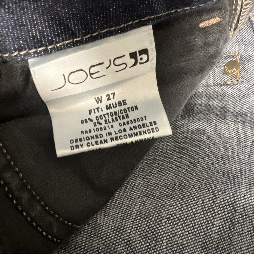 JOE'S JEANS Women Muse Trendy Flare Jeans Dark Wash Sz 27 - Picture 9 of 13